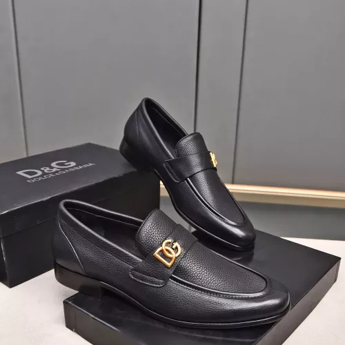 Replica Dolce & Gabbana D&G Leather Shoes For Men #1317957 $92.00 USD for Wholesale