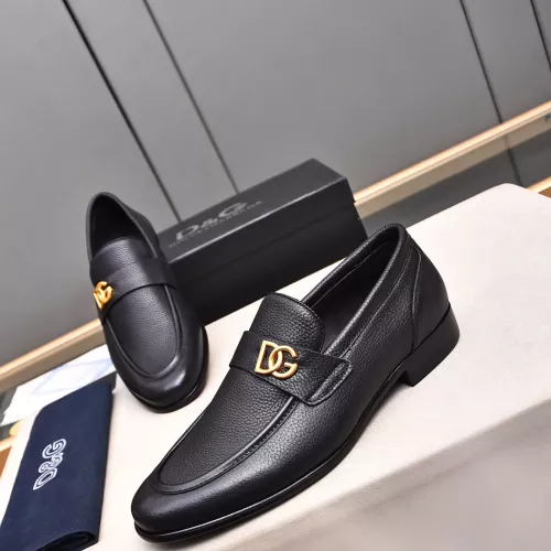 Replica Dolce & Gabbana D&G Leather Shoes For Men #1317957 $92.00 USD for Wholesale