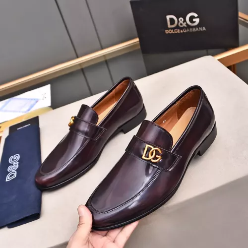 Wholesale Dolce &amp; Gabbana D&amp;G Leather Shoes For Men #1317962 $92.00 USD, Wholesale Quality Replica Dolce &amp; Gabbana D&amp;G Leather Shoes
