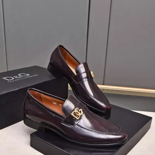 Replica Dolce & Gabbana D&G Leather Shoes For Men #1317962 $92.00 USD for Wholesale