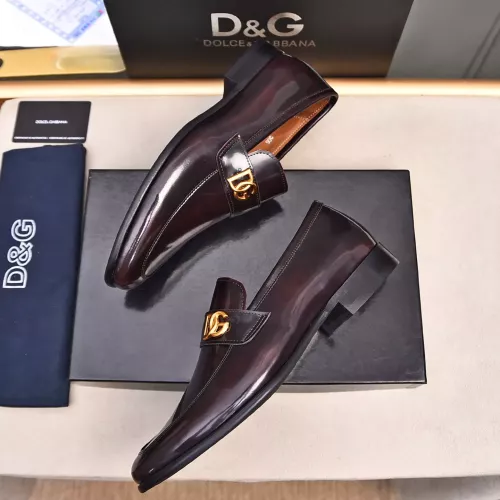 Replica Dolce & Gabbana D&G Leather Shoes For Men #1317962 $92.00 USD for Wholesale