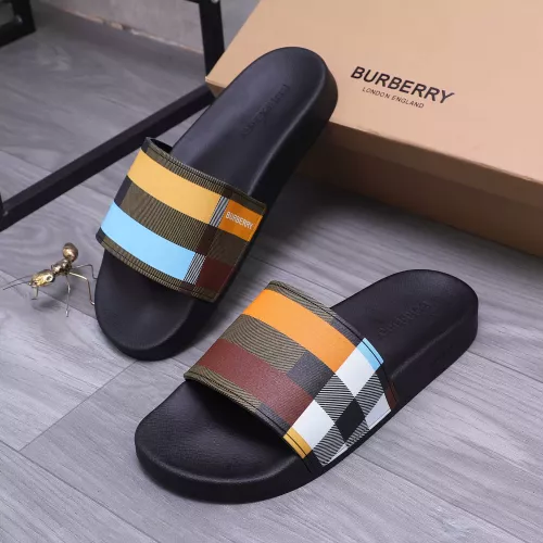 Wholesale Burberry Slippers For Men #1318100 $48.00 USD, Wholesale Quality Replica Burberry Slippers