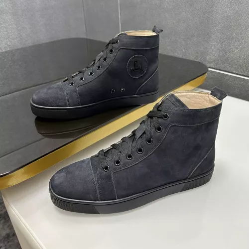 Wholesale Christian Louboutin High Top Shoes For Men #1318302 $92.00 USD, Wholesale Quality Replica Christian Louboutin High Top Shoes