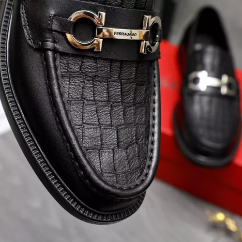 Replica Salvatore Ferragamo Leather Shoes For Men #1318398 $100.00 USD for Wholesale