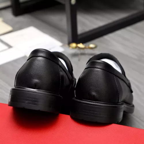 Replica Salvatore Ferragamo Leather Shoes For Men #1318398 $100.00 USD for Wholesale