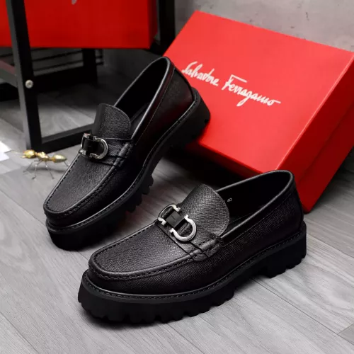Wholesale Salvatore Ferragamo Leather Shoes For Men #1318436 $88.00 USD, Wholesale Quality Replica Salvatore Ferragamo Leather Shoes