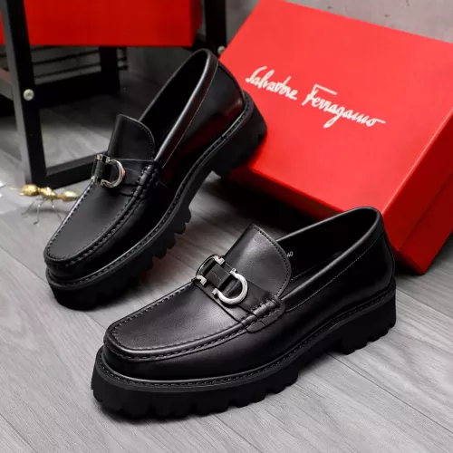 Wholesale Salvatore Ferragamo Leather Shoes For Men #1318438 $88.00 USD, Wholesale Quality Replica Salvatore Ferragamo Leather Shoes