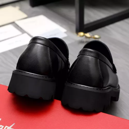 Replica Salvatore Ferragamo Leather Shoes For Men #1318438 $88.00 USD for Wholesale