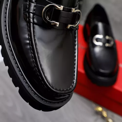 Replica Salvatore Ferragamo Leather Shoes For Men #1318439 $88.00 USD for Wholesale
