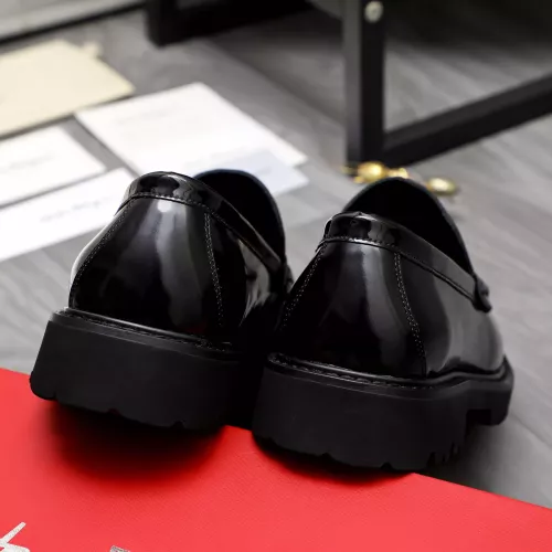 Replica Salvatore Ferragamo Leather Shoes For Men #1318439 $88.00 USD for Wholesale