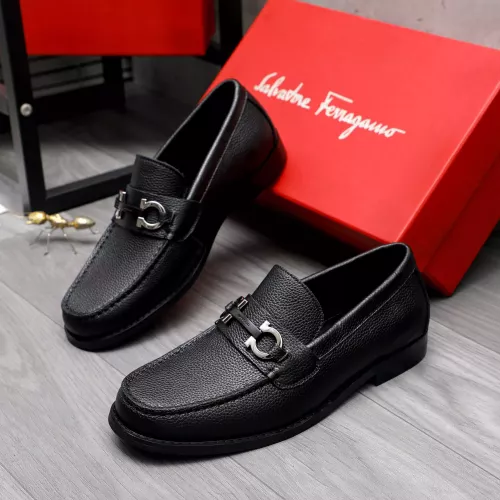 Wholesale Salvatore Ferragamo Leather Shoes For Men #1318440 $88.00 USD, Wholesale Quality Replica Salvatore Ferragamo Leather Shoes