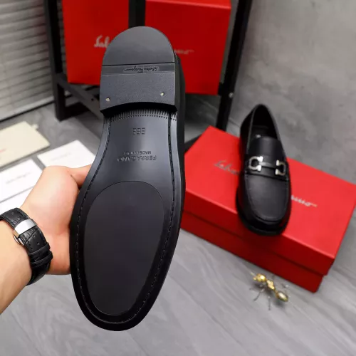 Replica Salvatore Ferragamo Leather Shoes For Men #1318440 $88.00 USD for Wholesale