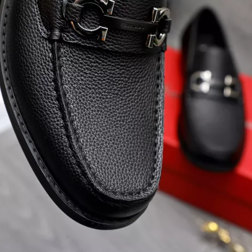 Replica Salvatore Ferragamo Leather Shoes For Men #1318440 $88.00 USD for Wholesale