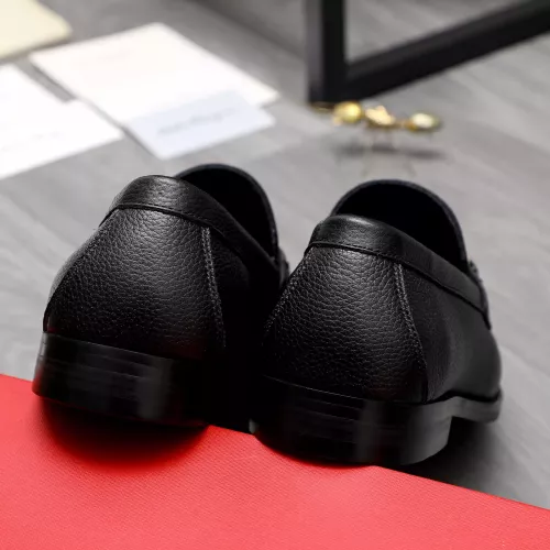 Replica Salvatore Ferragamo Leather Shoes For Men #1318440 $88.00 USD for Wholesale