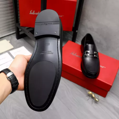 Replica Salvatore Ferragamo Leather Shoes For Men #1318441 $88.00 USD for Wholesale