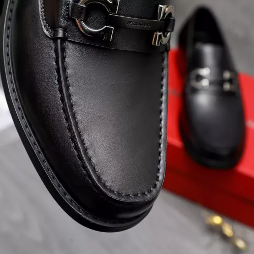 Replica Salvatore Ferragamo Leather Shoes For Men #1318441 $88.00 USD for Wholesale