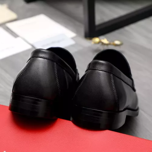 Replica Salvatore Ferragamo Leather Shoes For Men #1318441 $88.00 USD for Wholesale
