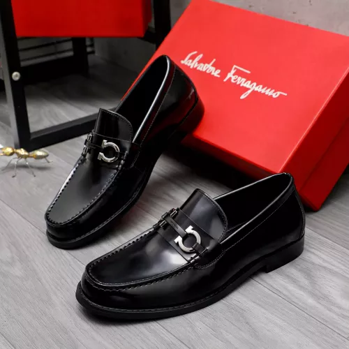 Wholesale Salvatore Ferragamo Leather Shoes For Men #1318442 $88.00 USD, Wholesale Quality Replica Salvatore Ferragamo Leather Shoes