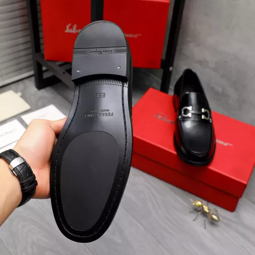 Replica Salvatore Ferragamo Leather Shoes For Men #1318442 $88.00 USD for Wholesale