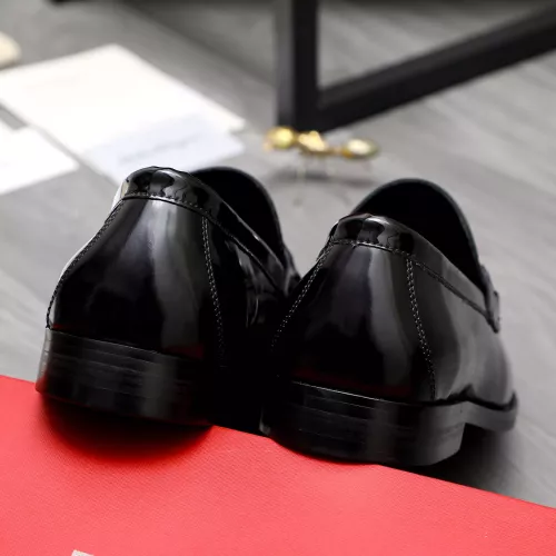 Replica Salvatore Ferragamo Leather Shoes For Men #1318442 $88.00 USD for Wholesale