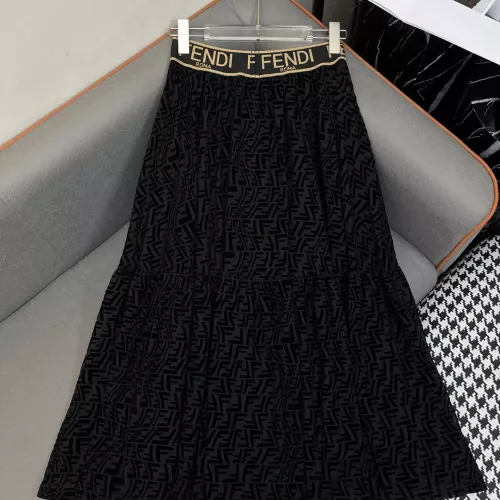 Replica Fendi Midi Skirt For Women #1318443 $76.00 USD for Wholesale