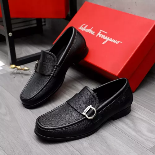 Wholesale Salvatore Ferragamo Leather Shoes For Men #1318444 $88.00 USD, Wholesale Quality Replica Salvatore Ferragamo Leather Shoes