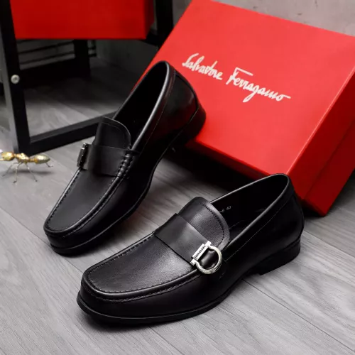 Wholesale Salvatore Ferragamo Leather Shoes For Men #1318445 $88.00 USD, Wholesale Quality Replica Salvatore Ferragamo Leather Shoes
