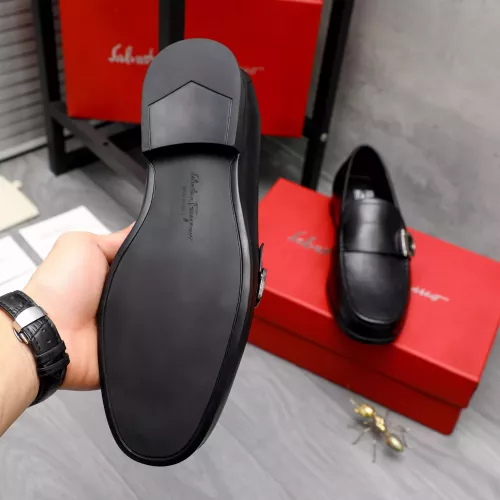 Replica Salvatore Ferragamo Leather Shoes For Men #1318445 $88.00 USD for Wholesale