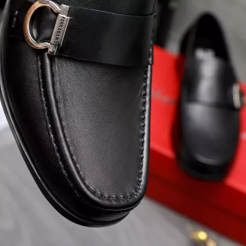 Replica Salvatore Ferragamo Leather Shoes For Men #1318445 $88.00 USD for Wholesale