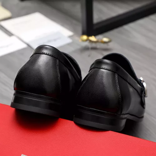 Replica Salvatore Ferragamo Leather Shoes For Men #1318445 $88.00 USD for Wholesale