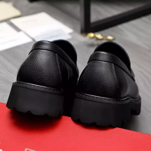 Replica Salvatore Ferragamo Leather Shoes For Men #1318447 $88.00 USD for Wholesale