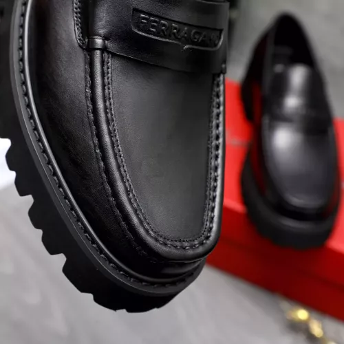 Replica Salvatore Ferragamo Leather Shoes For Men #1318449 $88.00 USD for Wholesale