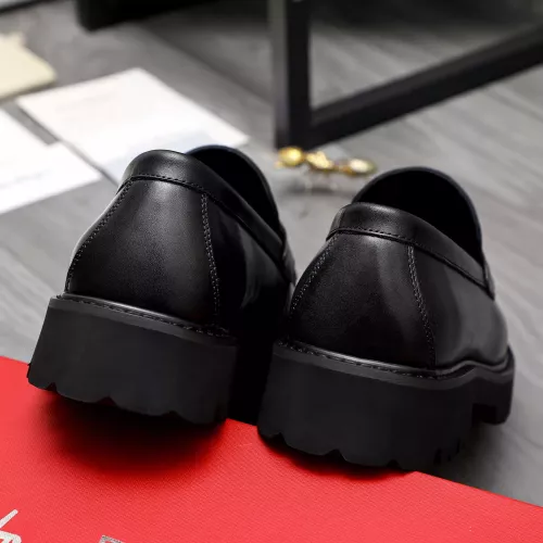 Replica Salvatore Ferragamo Leather Shoes For Men #1318449 $88.00 USD for Wholesale
