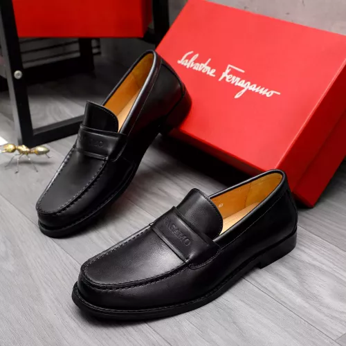 Wholesale Salvatore Ferragamo Leather Shoes For Men #1318451 $88.00 USD, Wholesale Quality Replica Salvatore Ferragamo Leather Shoes
