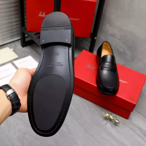 Replica Salvatore Ferragamo Leather Shoes For Men #1318451 $88.00 USD for Wholesale