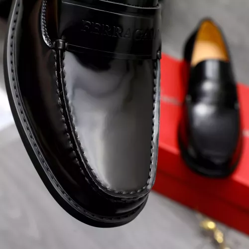 Replica Salvatore Ferragamo Leather Shoes For Men #1318452 $88.00 USD for Wholesale