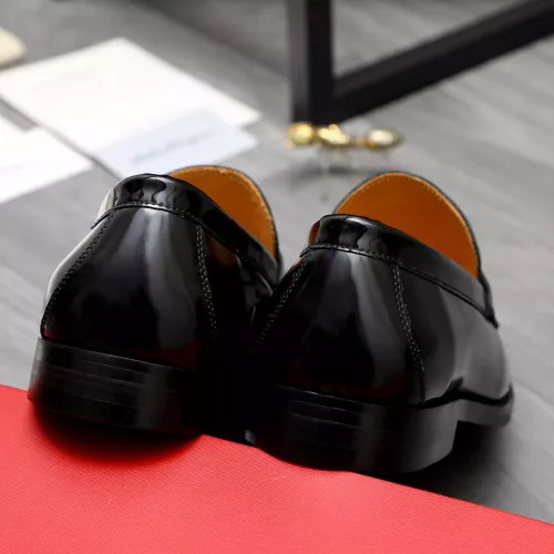 Replica Salvatore Ferragamo Leather Shoes For Men #1318452 $88.00 USD for Wholesale