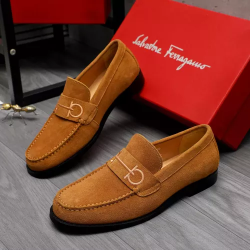 Wholesale Salvatore Ferragamo Leather Shoes For Men #1318453 $88.00 USD, Wholesale Quality Replica Salvatore Ferragamo Leather Shoes