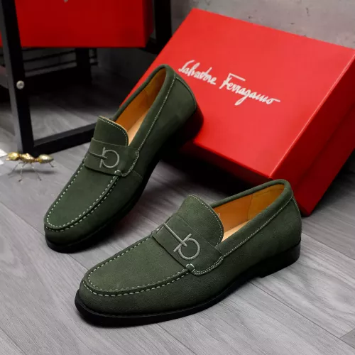 Wholesale Salvatore Ferragamo Leather Shoes For Men #1318454 $88.00 USD, Wholesale Quality Replica Salvatore Ferragamo Leather Shoes