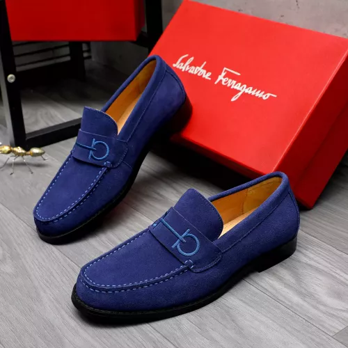 Wholesale Salvatore Ferragamo Leather Shoes For Men #1318455 $88.00 USD, Wholesale Quality Replica Salvatore Ferragamo Leather Shoes