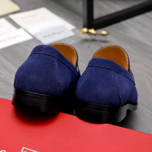 Replica Salvatore Ferragamo Leather Shoes For Men #1318455 $88.00 USD for Wholesale