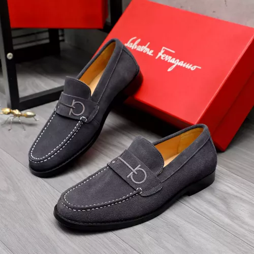 Wholesale Salvatore Ferragamo Leather Shoes For Men #1318456 $88.00 USD, Wholesale Quality Replica Salvatore Ferragamo Leather Shoes