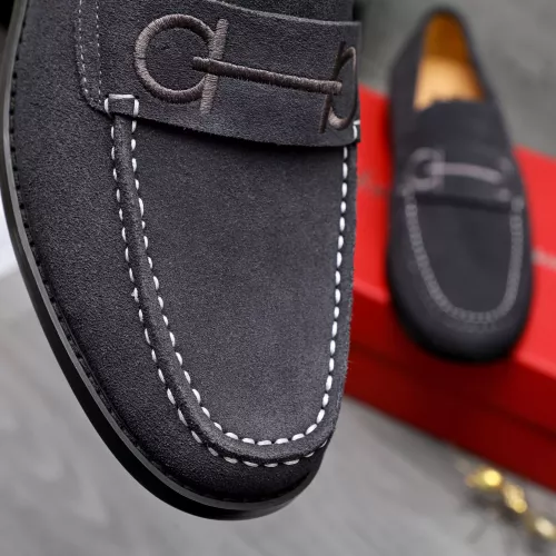 Replica Salvatore Ferragamo Leather Shoes For Men #1318456 $88.00 USD for Wholesale
