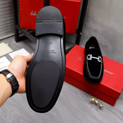 Replica Salvatore Ferragamo Leather Shoes For Men #1318457 $88.00 USD for Wholesale