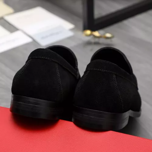 Replica Salvatore Ferragamo Leather Shoes For Men #1318457 $88.00 USD for Wholesale