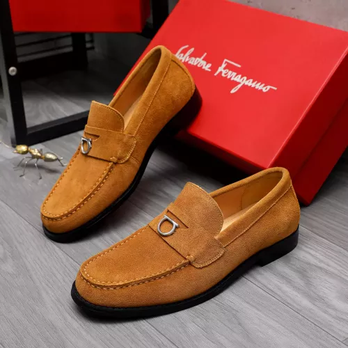 Wholesale Salvatore Ferragamo Leather Shoes For Men #1318458 $88.00 USD, Wholesale Quality Replica Salvatore Ferragamo Leather Shoes