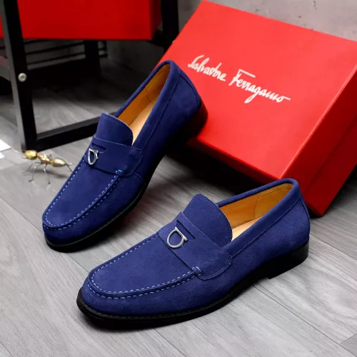 Wholesale Salvatore Ferragamo Leather Shoes For Men #1318459 $88.00 USD, Wholesale Quality Replica Salvatore Ferragamo Leather Shoes