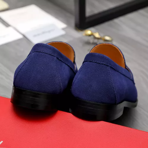 Replica Salvatore Ferragamo Leather Shoes For Men #1318459 $88.00 USD for Wholesale