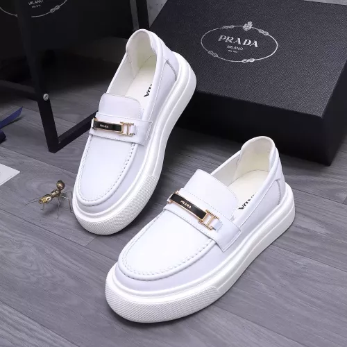 Wholesale Prada Leather Shoes For Men #1318460 $96.00 USD, Wholesale Quality Replica Prada Leather Shoes