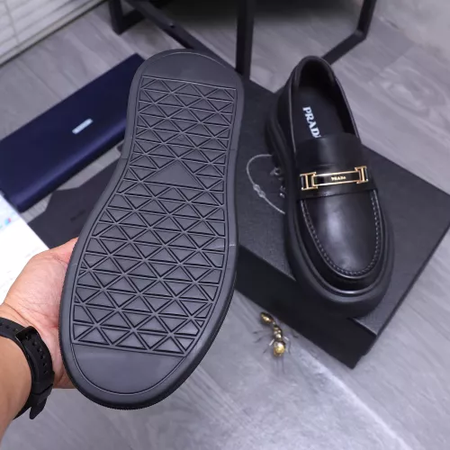 Replica Prada Leather Shoes For Men #1318461 $96.00 USD for Wholesale